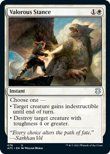 Valorous Stance (76) [Commander: Adventures in the Forgotten Realms]