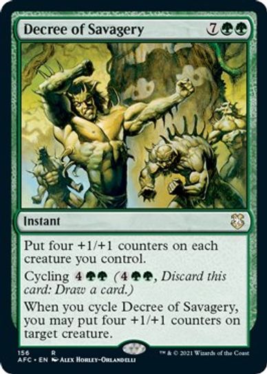 Decree of Savagery (156) [Commander: Adventures in the Forgotten Realms]