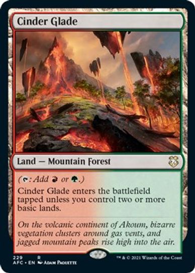 Cinder Glade (229) [Commander: Adventures in the Forgotten Realms]