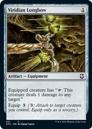 Viridian Longbow (221) [Commander: Adventures in the Forgotten Realms]