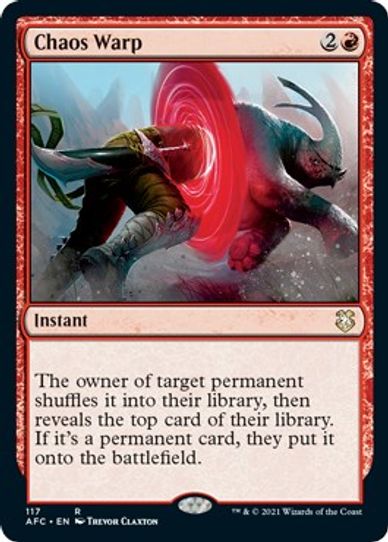 Chaos Warp (117) [Commander: Adventures in the Forgotten Realms]
