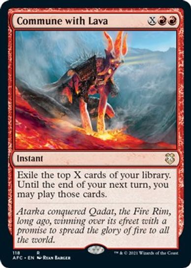 Commune with Lava (118) [Commander: Adventures in the Forgotten Realms]