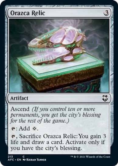 Orazca Relic (213) [Commander: Adventures in the Forgotten Realms]