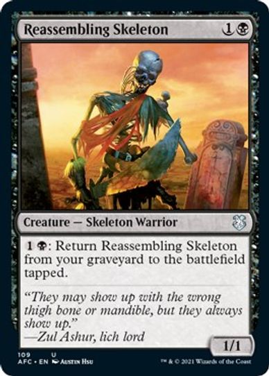 Reassembling Skeleton (109) [Commander: Adventures in the Forgotten Realms]