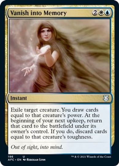 Vanish into Memory (196) [Commander: Adventures in the Forgotten Realms]