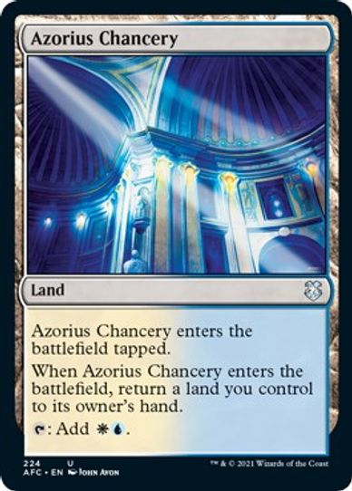 Azorius Chancery (224) [Commander: Adventures in the Forgotten Realms]