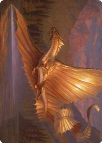 Adult Gold Dragon Art Card (58) [Art Series: Adventures in the Forgotten Realms]