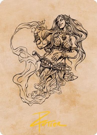 Djinni Windseer (Showcase) Art Card (Gold-Stamped Signature) (74) [Art Series: Adventures in the Forgotten Realms]