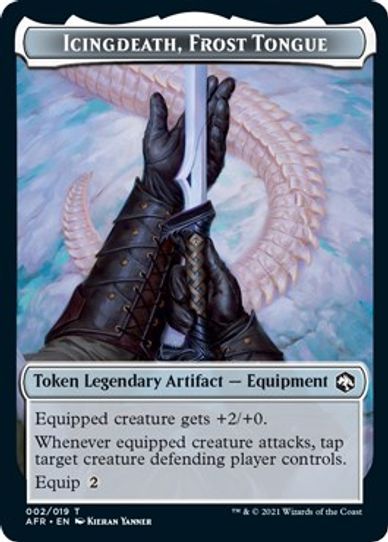 Icingdeath, Frost Tongue Token (2) [Adventures in the Forgotten Realms]