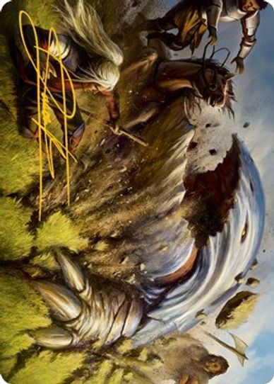 Bulette Art Card (Gold-Stamped Signature) (16) [Art Series: Adventures in the Forgotten Realms]