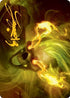 Flameskull Art Card (Gold-Stamped Signature) (14) [Art Series: Adventures in the Forgotten Realms]