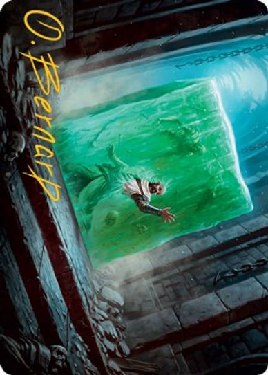 Gelatinous Cube Art Card (Gold-Stamped Signature) (7) [Art Series: Adventures in the Forgotten Realms]