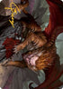 Manticore Art Card (Gold-Stamped Signature) (6) [Art Series: Adventures in the Forgotten Realms]