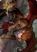 Manticore Art Card (Gold-Stamped Signature) (6) [Art Series: Adventures in the Forgotten Realms]