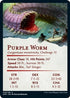 Purple Worm Art Card (Gold-Stamped Signature) (3) [Art Series: Adventures in the Forgotten Realms]