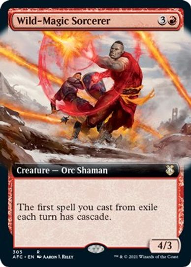 Wild-Magic Sorcerer (Extended Art) (305) [Commander: Adventures in the Forgotten Realms]