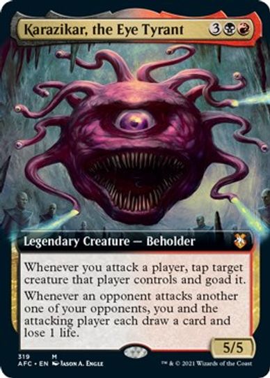 Karazikar, the Eye Tyrant (Extended Art) (319) [Commander: Adventures in the Forgotten Realms]