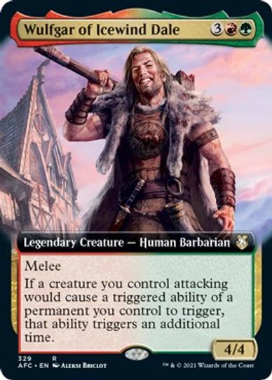 Wulfgar of Icewind Dale (Extended Art) (329) [Commander: Adventures in the Forgotten Realms]