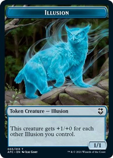 IllusionChampion of Wits Double-sided Token [Commander: Adventures in the Forgotten Realms]