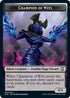 IllusionChampion of Wits Double-sided Token [Commander: Adventures in the Forgotten Realms]