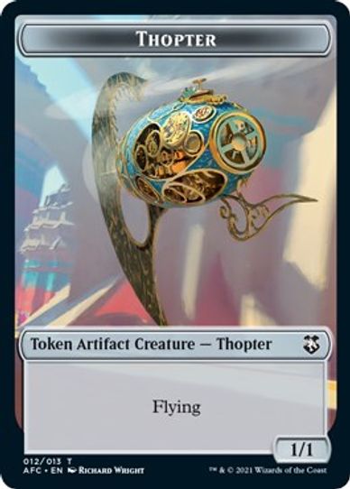 ThopterTreasure Double-sided Token [Commander: Adventures in the Forgotten Realms]