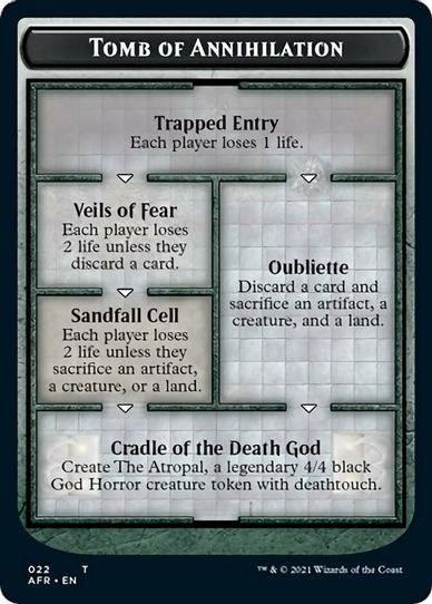 Tomb of Annihilation Token (Oversized) (22) [Oversize Cards]