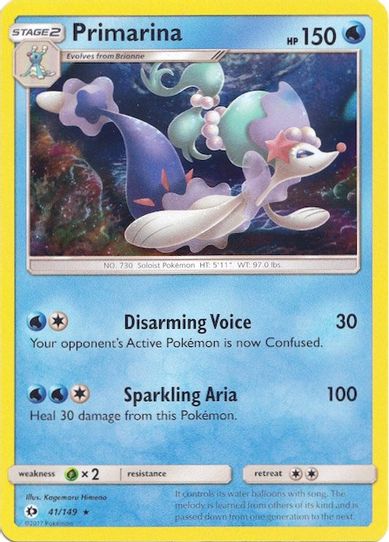 Primarina (Water Web Holo) (041/149) [Miscellaneous Cards & Products]