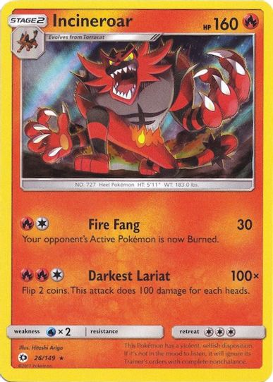 Incineroar (Water Web Holo) (026/149) [Miscellaneous Cards & Products]