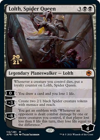 Lolth, Spider Queen (112) [Prerelease Cards]