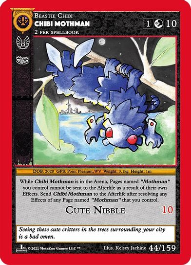 Chibi Mothman (44) [Cryptid Nation: First Edition]