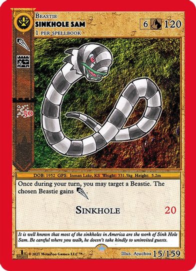 Sinkhole Sam (15) [Cryptid Nation: First Edition]