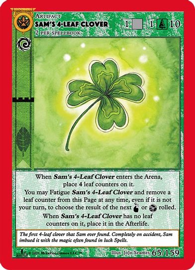 Sam's -Leaf Clover (65) [Cryptid Nation: First Edition]