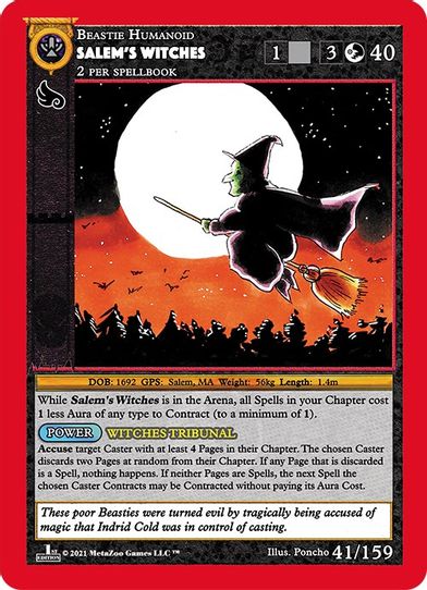 Salem's Witches (41) [Cryptid Nation: First Edition]