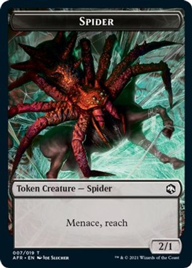 Spider // Angel Double-sided Token [Adventures in the Forgotten Realms]