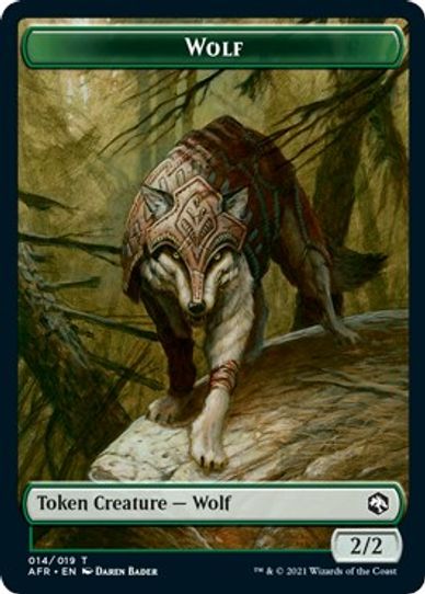 Wolf // Guenhwyvar Double-sided Token [Adventures in the Forgotten Realms]