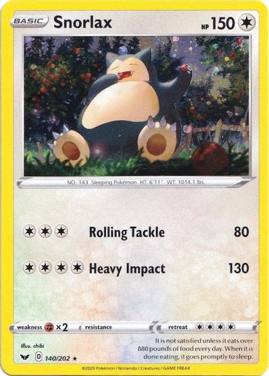 Snorlax (Cosmos Holo) (140/202) [Blister Exclusives]