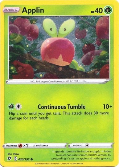 Applin (Cosmos Holo) (020/192) [Blister Exclusives]