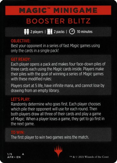 Magic Minigame: Booster Blitz (1) [Adventures in the Forgotten Realms]