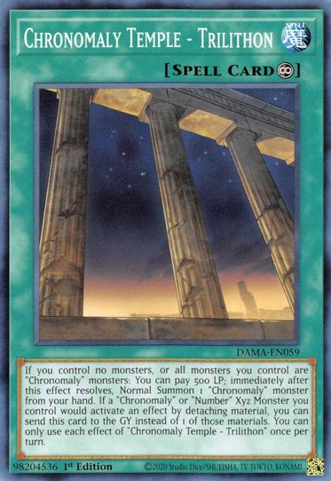 Chronomaly Temple - Trilithon (DAMA-EN059) [Dawn of Majesty]