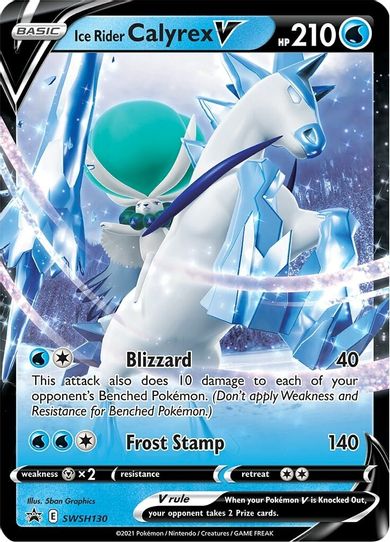 Ice Rider Calyrex V SWSH130 (SWSH130) [SWSH: Sword & Shield Promo Cards]