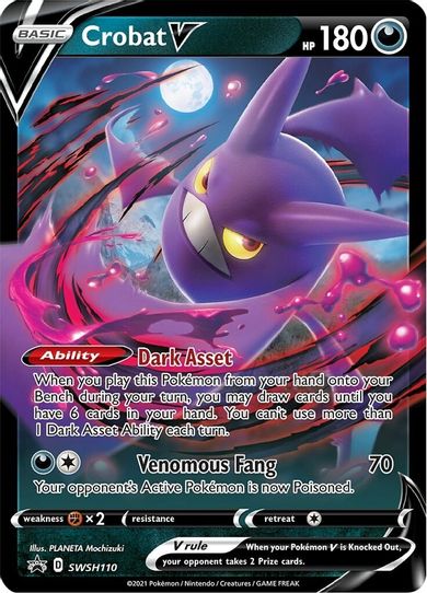 Crobat V SWSH110 (SWSH110) [SWSH: Sword & Shield Promo Cards]
