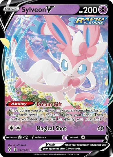 Sylveon V (074/203) [Sword & Shield: Evolving Skies]