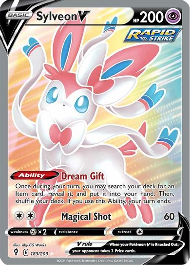 Sylveon V (Full Art) (183/203) [Sword & Shield: Evolving Skies]