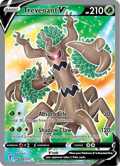 Trevenant V (Full Art) (168/203) [Sword & Shield: Evolving Skies]