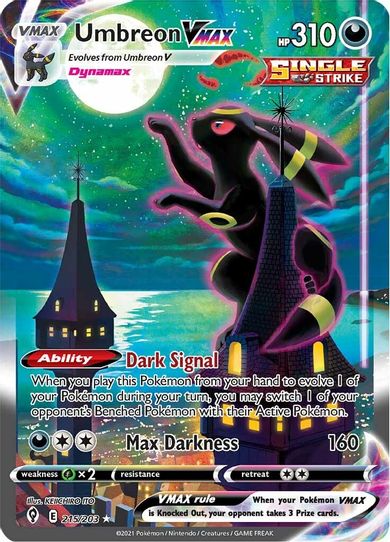 Umbreon VMAX (Alternate Art Secret) (215/203) [Sword & Shield: Evolving Skies]