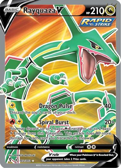Rayquaza V (Full Art) (193/203) [Sword & Shield: Evolving Skies]