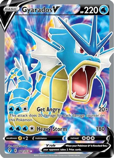 Gyarados V (Full Art) (171/203) [Sword & Shield: Evolving Skies]