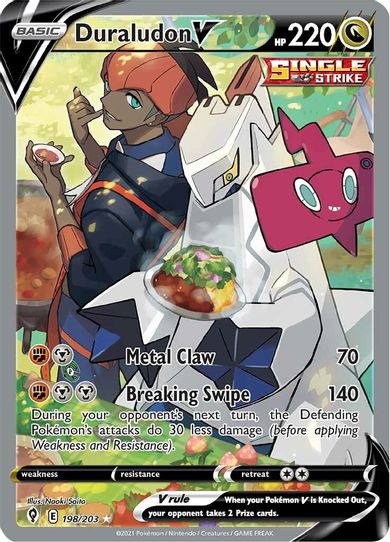 Duraludon V (Alternate Full Art) (198/203) [Sword & Shield: Evolving Skies]