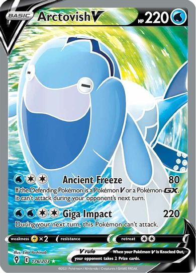 Arctovish V (Full Art) (176/203) [Sword & Shield: Evolving Skies]