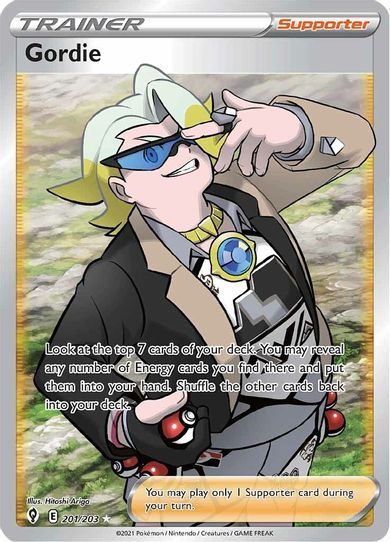 Gordie (Full Art) (201/203) [Sword & Shield: Evolving Skies]
